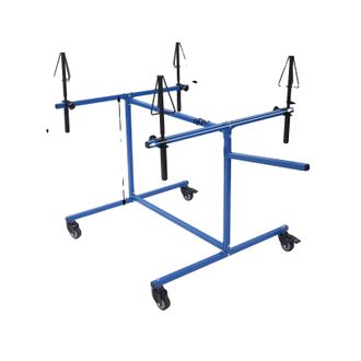 OEM Soporte Para Pintura Con Ruedas, Capacidad De Carga De 100 Kg, Altura Regulable, Color Azul