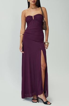 Princess Polly Barbarella Strapless Gown in Purple at Nordstrom, Size 8