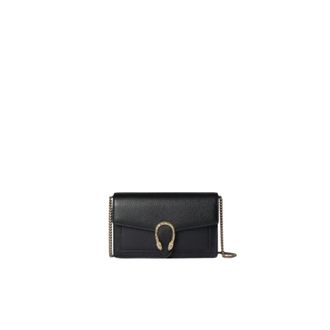 Gucci Dionysus Chain Shoulder Bag - female - Gucci - Cross Body Bags - Black - ONE SIZE - Bags