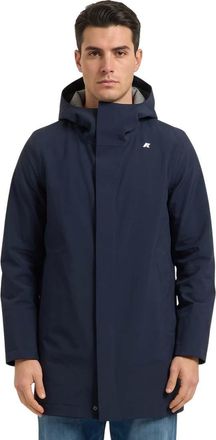 K-Way Blue Hood Parka Jacket