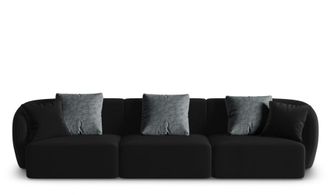 BLOOMINGLOFT 3-Sitzer Designsofa Chiara Samt