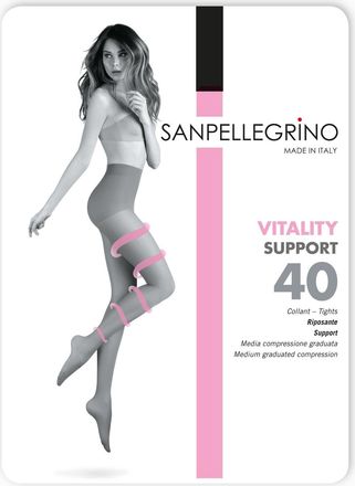 Sanpellegrino Vitality Support 40 Tights - Tan Beige - Brandy, XL (4), Beige Tan - Brandy, X-Large