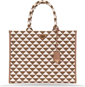Prada Handbags - Dames - Shoppers - Bruin - ONE Size - Leer - Tassen