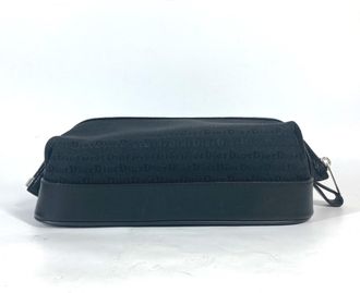 Dior Black Canvas Leather Pouch (Pre-Owned)