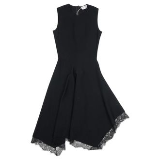 Alexander McQueen Vestido Asim&eacute;trico con Detalles de Encaje - Dresses - Hombre - Negro - M