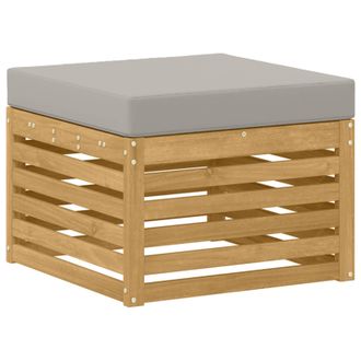 vidaXL Reposapi&eacute;s De Exterior Madera De Acacia S&oacute;lida Blanco Vidaxl
