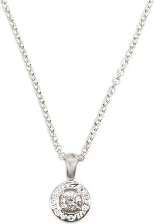 Bulgari Collana con pendente in oro bianco 18 carati con diamanti anni 2010