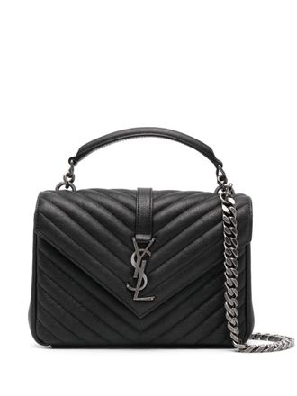 Saint Laurent College medium crossbodytas - Zwart