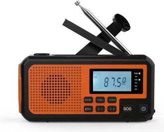 OEM Radio Solar De Manivela Multifuncional Para Emergencias Al Aire Libre, L&aacute;mpara De Lectura, Linterna, Banco De Energ&iacute;a, Prevenci&oacute;n De Desastres