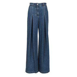 Dolce & Gabbana 5-Pocket Denim Trousers - female - Dolce & Gabbana - Wide Jeans - Blue - M - Jeans
