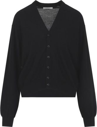 Christophe Lemaire Black V-Neck Cardigan