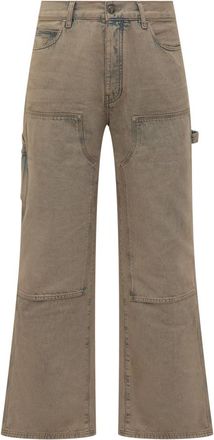 Amiri Beige Regular Mid Rise Jeans