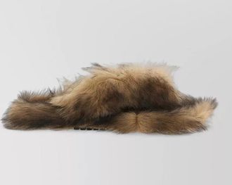 Dolce & Gabbana sheepskin flip-flop sandals