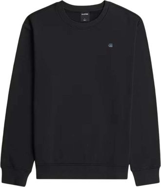 G-Star Logo Sweater - Heren - Sweatshirts - Zwart - L - Katoen - Hoodies & sweatvesten