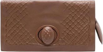 Bottega Veneta Pre-owned Clutches, female, Brown, Size: ONE SIZE Pre-owned Clutch