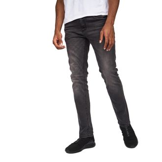 Crosshatch Heren Svelte Stretch Jeans (Donkergrijs)