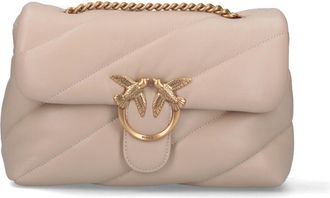 Pinko Classic Love Puff Crossbody Bag - Beige
