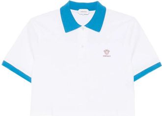 Versace Cropped Trim Polo Shirt