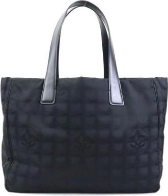Chanel Pre-owned Tote Bags, female, Black, Size: ONE SIZE Pre-owned Fabric chanel-bags
