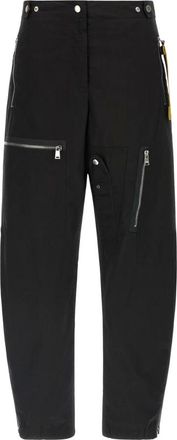 Fendi Pantalones Parachute de Lona - Trousers - Mujer - Negro - 2XS