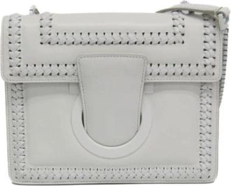 Ferragamo Pre-owned Leren Schoudertas - Dames - Vintage Schoudertas - Wit - ONE Size - Leer - Vintage