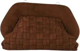 Themoir&egrave; Bios Medium Suede Effect Intreccio Small - - Bags - Donna - Marrone - ONE SIZE