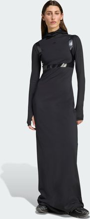 adidas Originals ADIDAS Originals Womens Techfit Maxi Dress - Black Recycled Material - Size X-Small