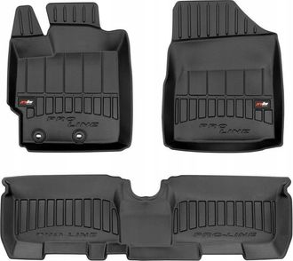 OEM Alfombrillas Y Limpiaparabrisas De Goma Para Toyota Yaris 2 2005-2011, Canales 3d