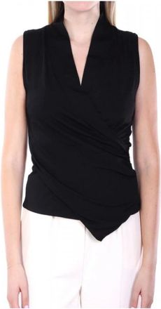 HUGO BOSS Tops, Dames, Zwart, M, Slim-fit Mouwloze Top