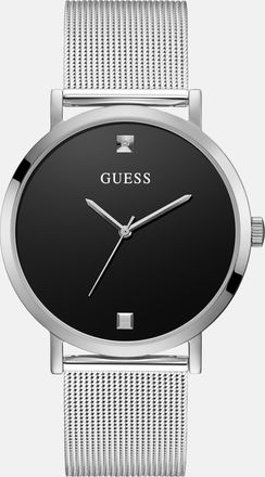 Guess Silver-Tone Analog Mesh Watch