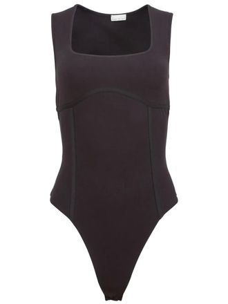 Fleur du Mal Body con scollo quadrato - Nero