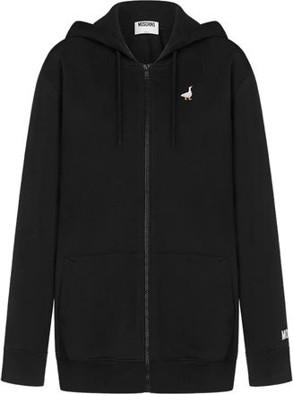Moschino Felpa con ricamo - Nero