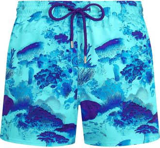 Vilebrequin Men Stretch Short Swim Shorts Coral Reef in Oxygen at Nordstrom, Size Xx-Large