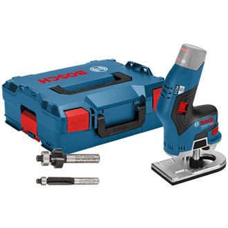Bosch Fresadora De Cantos A Bater&iacute;a Gkf 12v-8 Solo Incl. 2x Fresas En L-boxx