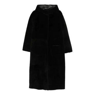 Simonetta Ravizza Jassen, Dames, Zwart, S, Nepbont, Nepbont & Shearling Jas