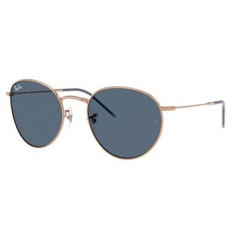 Ray-Ban Ronde Reverse Zonnebril Blauw Donker - unisex - Zonnebrillen - Geel - 53 MM - Accessoires
