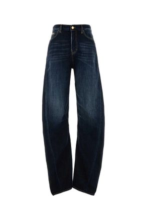 Dsquared2 Stretch Denim 2 D Twisted Wide Leg Jeans