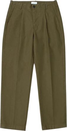 Edmmond Studios Oliver Pant - Heren - Straight fit broeken - Groen - L - Katoen - Broeken