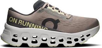 On Womens Cloudmonster 3 Running Shoes In Cinder - Ivory