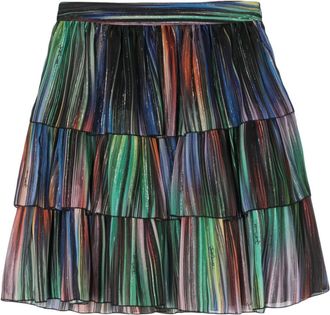 スカート JUST CAVALLI Woman Skirt Multicolor 78PAEE06CF120 MS3 Just Cavalli Women's Multi-Color Pleated Maxi Skirt