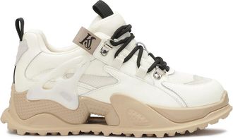 Kazar Beige sneakers van gecombineerde materialen - Dames - Sneakers - Beige - 38 EU - Leer - Schoenen