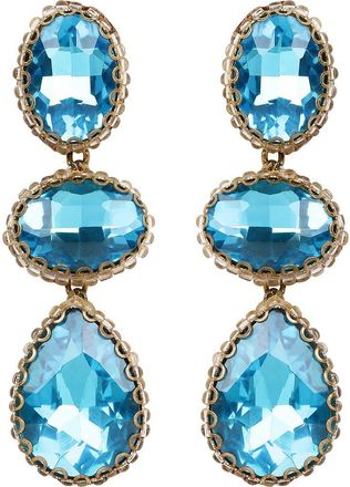 Deepa Gurnani Hadlee Drop Earrings in Aqua at Nordstrom