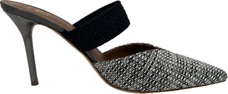 Malone Souliers Maisie Mules in Grey Cotton