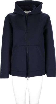 Paolo Pecora Hooded Zipper Boxy Polyester-Blend Jacket