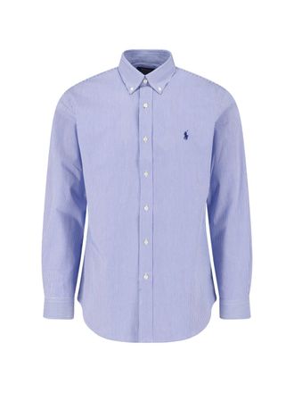 Polo Ralph Lauren Camicia Logo A Righe