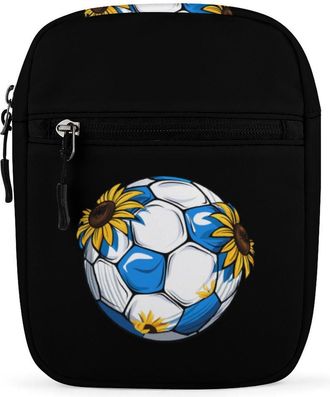 Generic Sports Sunflower Soccer Crossbody Bag Adjustable Satchel Cute Shoulder Bag Lightweight Sling Bags