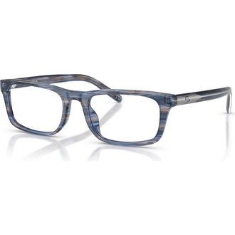 Diesel 52mm Rectangle optical glasses in Blue at Nordstrom