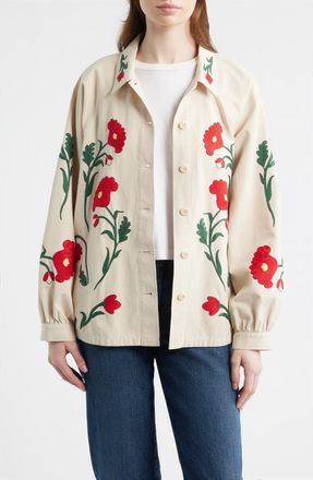 The Great. & Stetson The Western Commodore Jacket in Cream at Nordstrom, Size 0