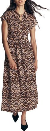Boden Fae Jersey Shirtdress in Multi/brushed Animal at Nordstrom, Size 10