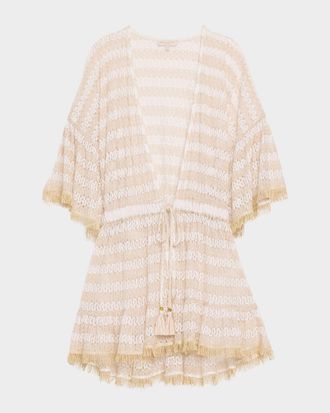 Ramy Brook Jewel Striped Knit Coverup Dress